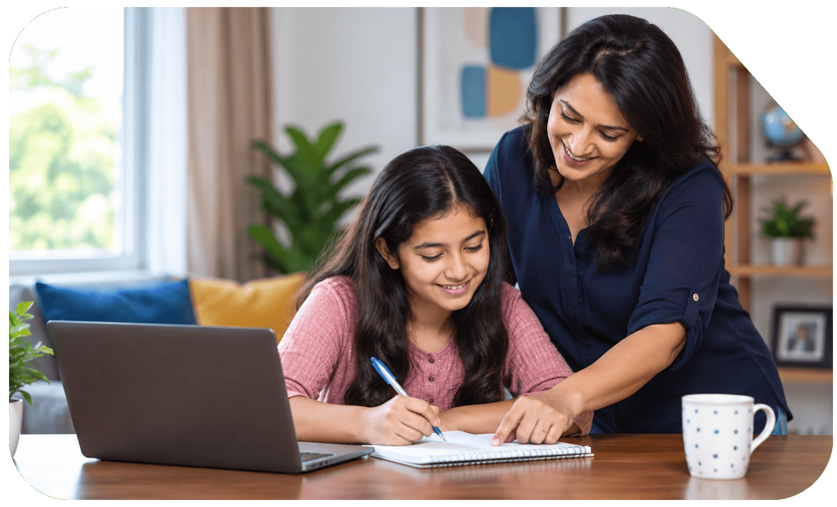 Mentor guiding personalized learning during a student development session