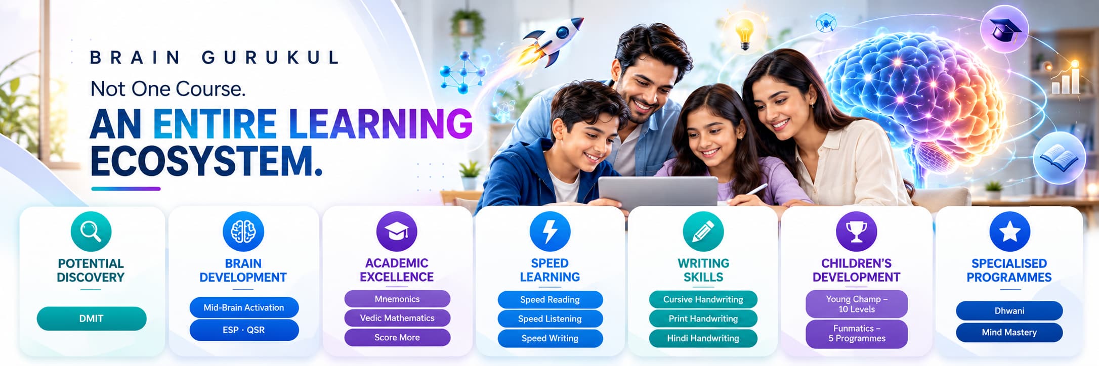 Brain Gurukul homepage hero visual