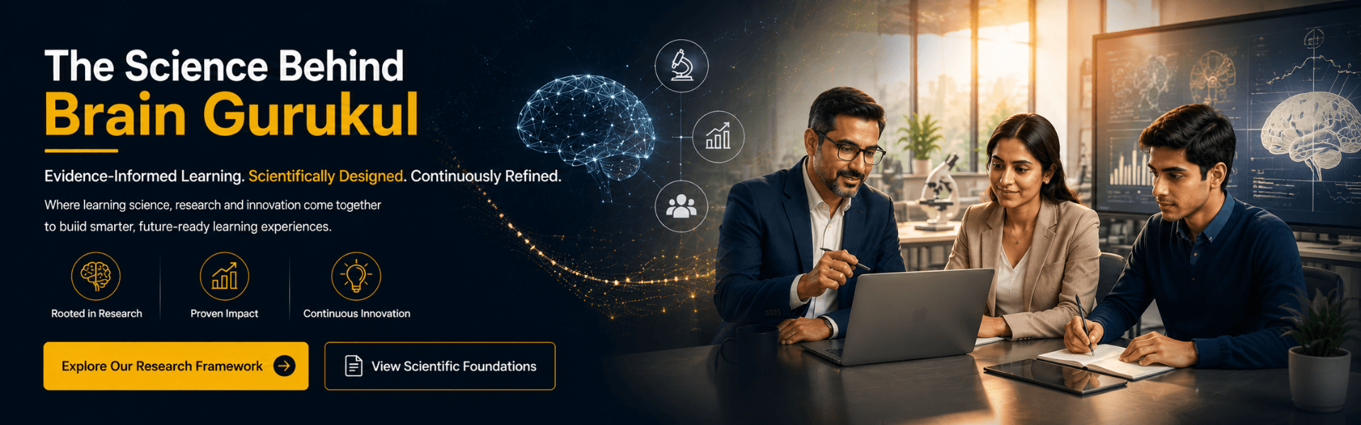 Brain Gurukul homepage hero visual