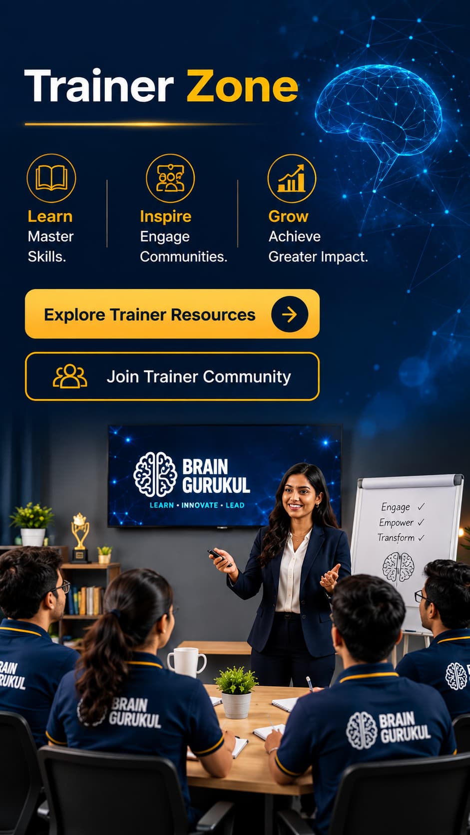 Brain Gurukul homepage hero visual