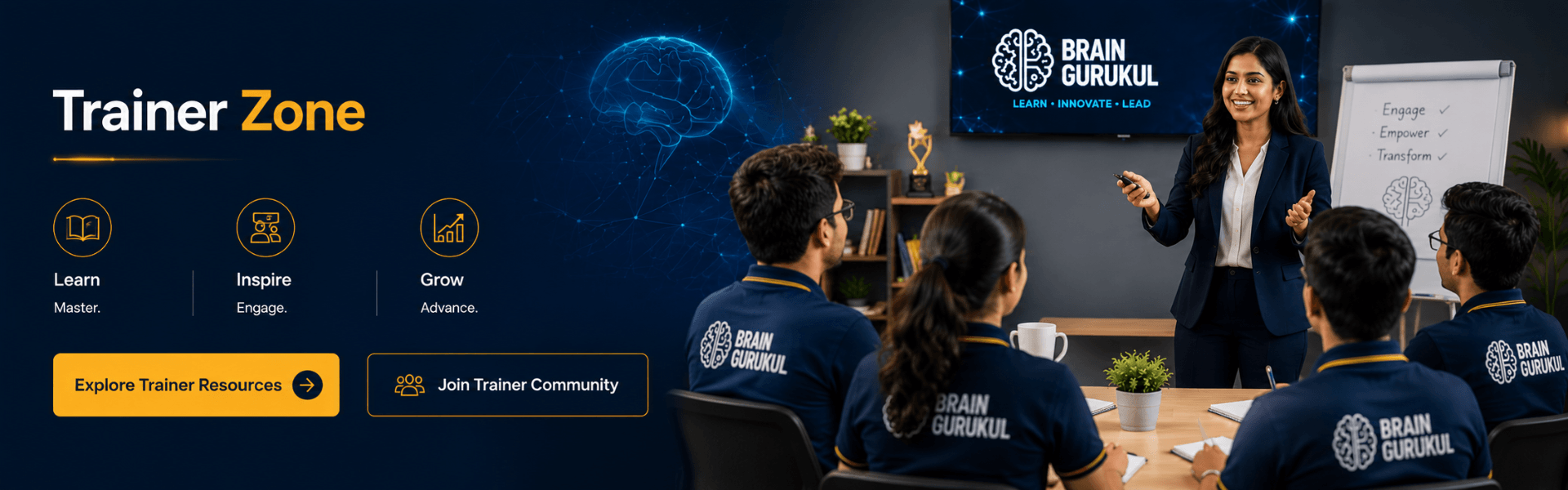 Brain Gurukul homepage hero visual
