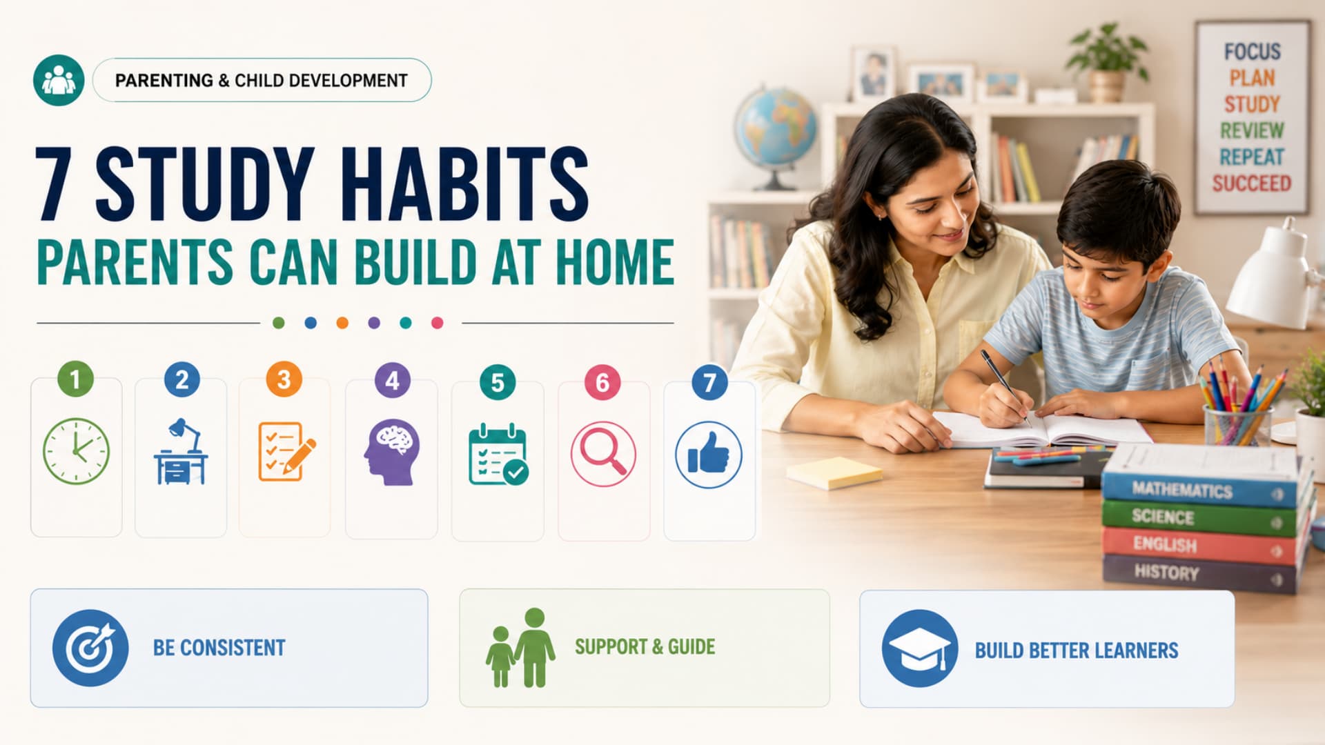 7 Study Habits Parents Can Build at Home for Better Learning
