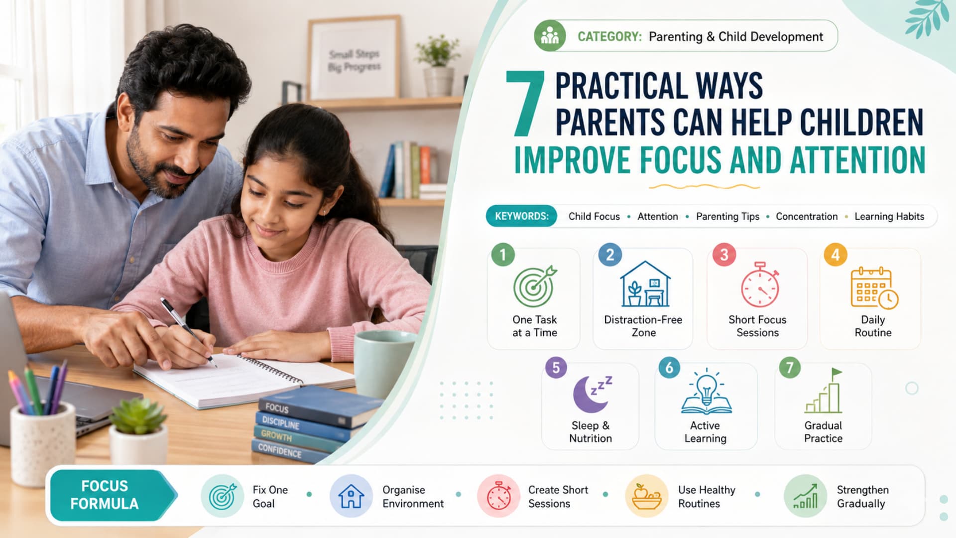 7 Practical Ways Parents Can Help Children Improve Focus and Attention