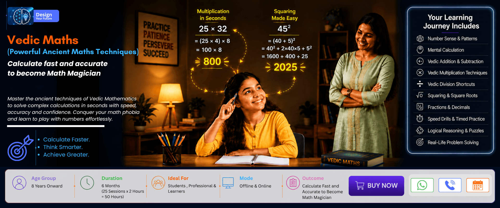 Vedic Maths - Be A Math Magician program visual