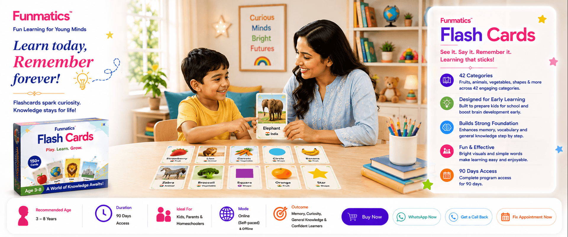 Funmatics - Flash Cards program visual